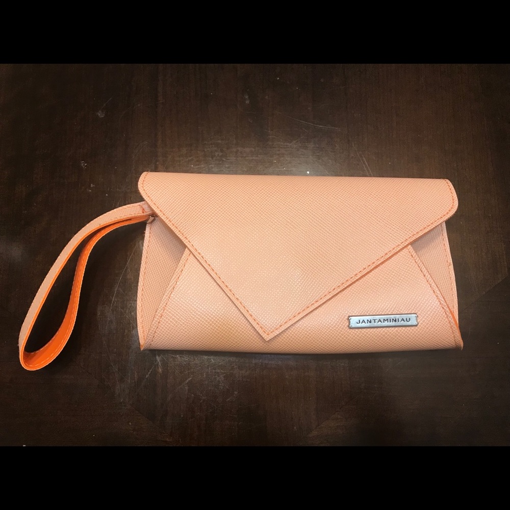 Orange Jantaminiau Clutch Bag